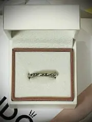 Authentic Pandora Opposites Attract Sterling Silver/14k Ring 190856-50 US 5