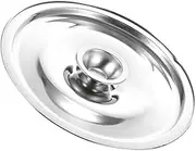 Cabilock Stainless Steel Cover Bowl Universal Pot Lid Pan Lid Bowl Covers with Handle 22cm Saucepan Cover Spices Pots Cover Seasoning Pot Cover Replacement, 4150455E0532RGA