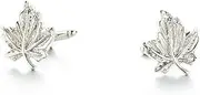 [Longcreek] Maple Leaf Cufflinks for Men Cufflinks Silver Tone Canadian Maple Leaves Cufflinks Tuxedo Shirt Maple Leaf Silver Cufflinks Gifts Vintage Punk Rock, NO, No, No