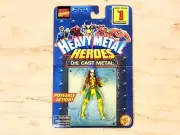Marvel X-Men Heavy Metal Heroes Rogue Poseable Die Cast Figure ToyBiz 1997