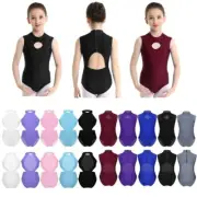 Kids Girls Halter Ballet Dance Jumpsuit Gymnastics Leotard Unitards Dancewear