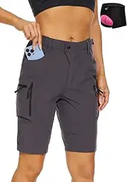 [Cycorld] Women's-Mountain-Bike-Shorts, Cycling Padded Biking Shorts with Pocket