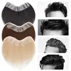 Mens's Thin Skin Forehead Hairline Toupee Wiglet Real Human Remy Hair Hairpieces