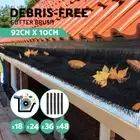 Gardeon Gutter Brush Guard Roof Leaf Protector Twigs Filter 18/24/36/48 pcs