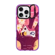 iPhone 16 Pro Impact Ring Stand Case MagSafe Compatible Tree House by ellievsbear