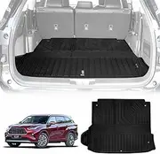 X-CAR Heavy Duty Trunk Cargo Mat Boot Liner Luggage Tray Compatible with Toyota Kluger 5 and 7 seaters 2021-2025 (Latest Version)