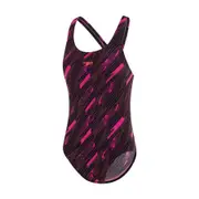 Speedo Girls Endurance+ Hyperboom Allover Medalist One Piece Swimsuit