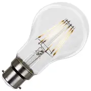 LED Filament Globe Bulb 60mm 3000k B22 8W Dimmable Clear Short Filament ceramic