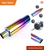 Neo Chrome Stainless Steel Exhaust Muffler - Enhance Vehicle Style & Performance