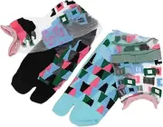 [OATIPHO] Lightweight Breathable Summer Socks Two-toed Flip-flops Socks for Girls