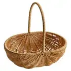 Wicker Basket with Handle Wicker Basket Wedding Flower Girl Basket Picnic,3600