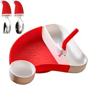 WHAMVOX 1 Set Feeder Plates Forks Plate Food Spoons Dishes for Babies Stuff Flatware Bowls Christmas Hats for Platters Fruit Platter Plate