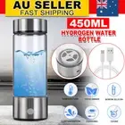 450ML USB Charging Hydrogen Generator Rich Water Ionizer Glass Drink Bottle Tool