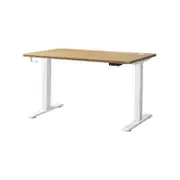 Oikiture Electric Standing Desk Single Motor 1.5m OAK Tabletop