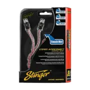 Stinger SI421.5 2-Channel RCA Interconnect 1.5 ft Cable 4000 Series Car Audio