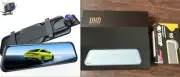 LAMTTO 10" 4K Front/Rear View Mirror Camera Dash Cam Touch Screen, Voice Control