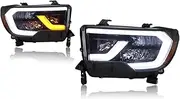 LED Automotive Headlights (Compatible With Tundra. 2008-2018 And Sequoia) - Dynamic Daytime Running Lights For Improved Visibility(For Sequoia 08-17)