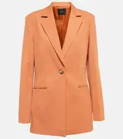 [Joseph] Joseph Cliffords single-breasted gabardine blazer AU 6 brown