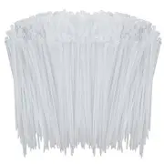 1000 Pcs Zip Ties, 6 Inch Clear Self-Locking Nylon Cable Ties, Premium 6" White