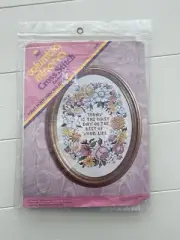 Columbia Minerva Cross Stitch Embroidery TODAY IS THE FIRST DAY Vintage 1974 NOS