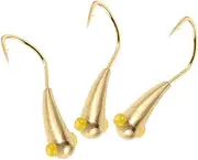 3pcs Long Shank Fishing Hooks Durable Hooks for Enhanced Hooking Efficiency for Saltwater and Freshwater Fishing User Friendly Design for Easy Insertion and Removal