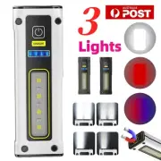 Glare Flashlight Portable LED Light Mini Torch Work Lamp Waterproof Magnetic USB