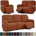 Recliner Sofa Covers Stretch Jacquard Arm Chair Slipcover 1 2 3 Seater Washable