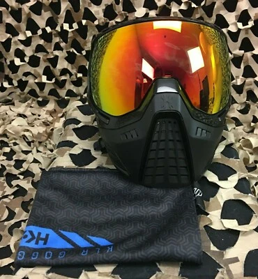 NEW HK Army KLR Paintball Mask - Onyx w/ Scorch Lens