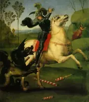 St. George And The Dragon By Raphael Painting Paint By Numbers Kit Draw DIY Art