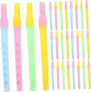 Generic 50pcs Music Flute Beginner Clarinet Wind Instrument for Practice Transparent Design for Easy Learning and Versatile Play
