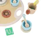 Wooden Teapot Tea Cup Set For Little Girls Role Playing Pretend Wood Tea New