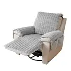 Plush Recliner Slipcover 30 Inches Washable Chair Covers Artificial Wool Lazy...