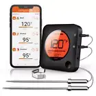 Wireless Bluetooth Meat Thermometer with Dual Probe, LCD Digital Cooking Timer