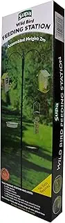 Supa Wild Bird Value Feeding Station Including Water Dish, Mesh Dish for Feeding Mealworms etc and 3 Arms for Hanging Feeders from