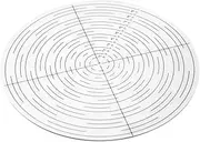 POWERTEC 10" Round Center Finder Tool Compass Acrylic for Irregular Shapes, Drawing Circles on Wood, Poster Board, Plastic, Measuring Tools for Wood Lathe, Woodworking, Carpenter (71421)