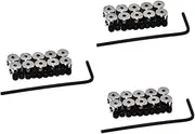 NUOBESTY 18 Sets 6 Pin Backs Set 6X 5mm Locking Pin Locks for Badges Name Tags Collectibles Lanyards Bags (Pack of 6)