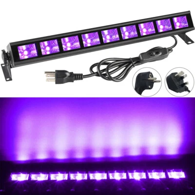 90W LED UV Black Light Bar Remote/DMX Control Wash Strobe Party Bars Halloween