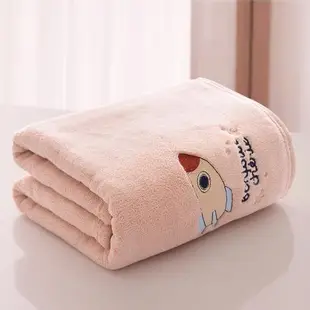兒童珊瑚絨洗澡吸水速干浴巾寶寶超柔蓋毯嬰兒可裹毛巾