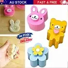 3X Cake MakCE Rabbit Bento Mold Crust Sandwich Cutter Toast Bread Cookie Flower