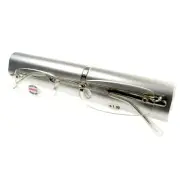 Reading Glasses Polaroid Metal Spectacles Original Unisex Silver 3214A +1.00