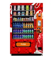 Touch Screen Coke Vending Machine Soda Snack Candy Dispenser Cashless SEE VIDEO