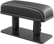 TIDTALEO Car Armrest Box Cushion Universal Fit Car Armrest Protector Pad Comfortable Elbow Support Easy to Install Adhesive Black White Stripes