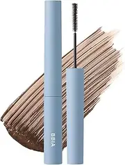[BBIA] Never Die Mascara SLIM – Ultra Fine Brush for Defined Lashes, Power Curling & Fixing Lashes, Neat Eyelashes, Intense Length, No Smudging & Clumping, Korea Eye Makeup (02 BROWN FIT, Pack of 1)