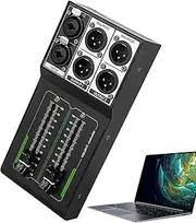Studio Monitor Controller – Passive Audio Control switchs, 1 in 2 Out Volume Manager | Professional 70mm Fader, Sound Monitor Box for Recording Studio, Mixing Desk, Home Sound System Equipment