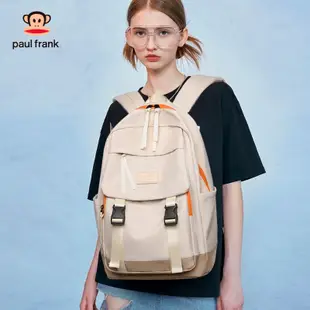 大嘴猴Paul Frank書包女背包後背包男新款高中生大容量電腦帆布包-麥德好服裝包包