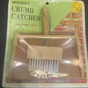 Vintage Kmart Wooden Crumb Catcher- small handheld cleaning tool
