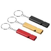 Survival Whistle, 3Pcs Loud Sound Outdoor Safety Whistle, Black Red Golden