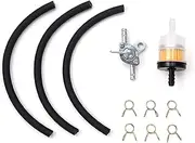 PZNGNKELPT 6MM General Purpose Motorcycle Oil Filter Set Containing 3 Tubing 6 Buttons 1 Oil Switch for Motorcycle Sandbox Small Sports Car Automotive Heater Components