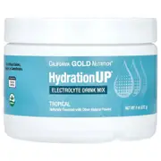 California Gold Nutrition, Beverages, HydrationUP®, Electrolyte Mix with Vitamin D, Calcium, Iron and Potassium, Tropical, 8 oz (227 g)