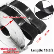 16.5ft 2in/4in Hook & Loop Self Adhesive Fastener Tape Heavy Duty Sticky Tapes